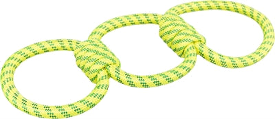 Trixie Aquatoy Touw Trekspeeltje Ringen Polyester Geel / Groen