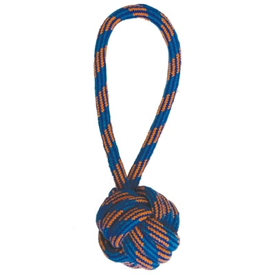 Happy Pet Ropee Bal Tugger Flostouw Blauw / Oranje