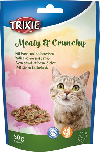 Trixie Meaty & Crunchy Kip / Catnip Glutenvrij