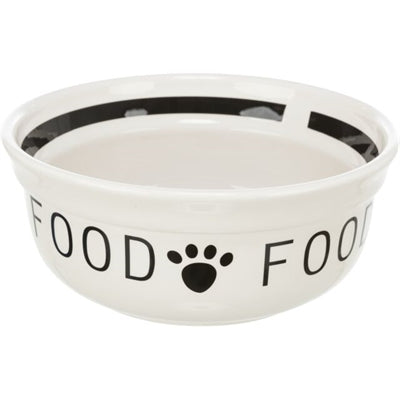 Trixie Voerbak Hond Food Keramiek Wit / Zwart