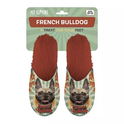 Merkloos Pantoffel French Bulldog Franse Bulldog Oranje