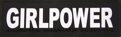 Julius K9 Labels Voor Power-Harnas / Tuig Girlpower