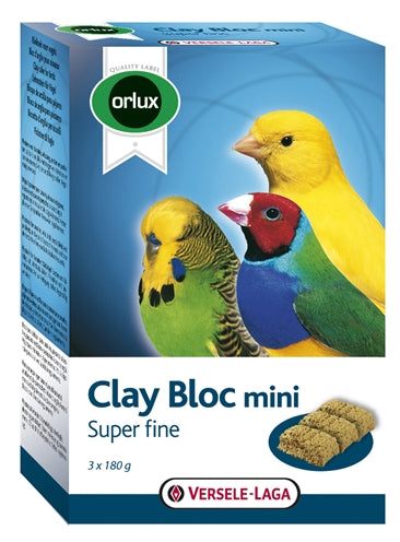 Orlux Klei Blok Mini Kanarie / Parkiet / Tropische Vogels