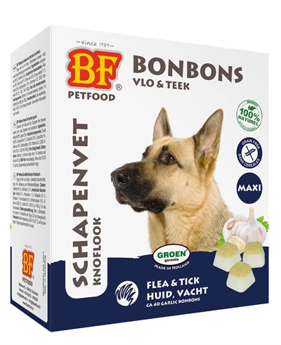 Biofood Schapenvet Maxi Bonbons Knoflook