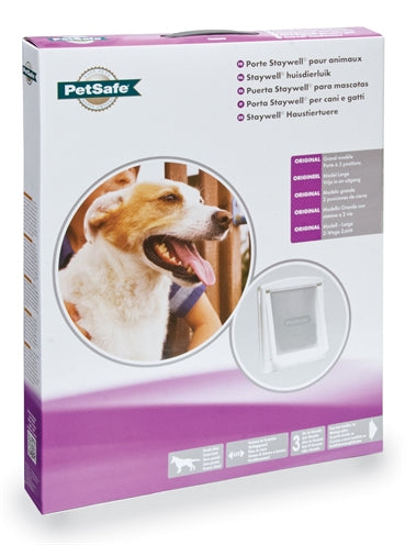 Petsafe Hondenluik Large Wit / Transparant